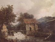 Jacob van Ruisdael Two Watermills oil painting artist